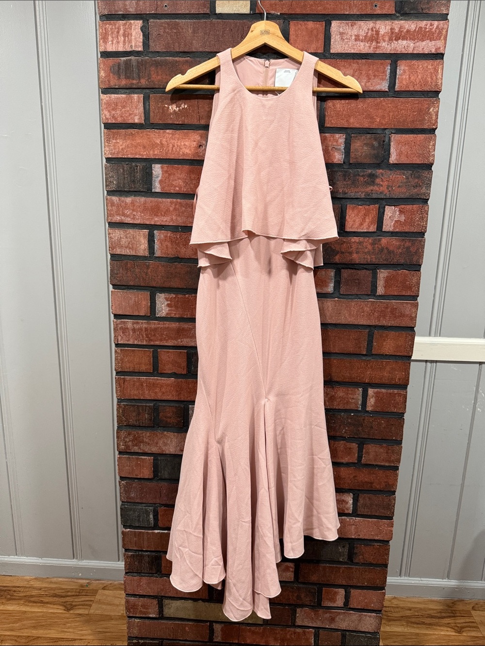 C/MEO Collective Dusty Blush Layered Maxi Dress